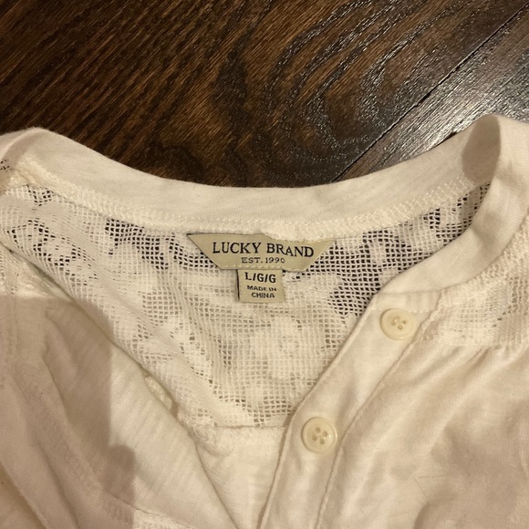 White Lacey long sleeve - Picture 1 of 3